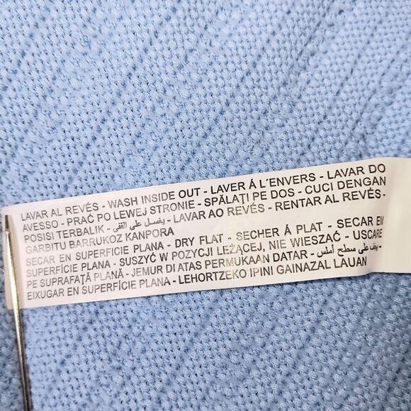 ZARA Women’s Baby Blue Bodycon Mini Dress Medium Square Neck - Picture 8 of 10